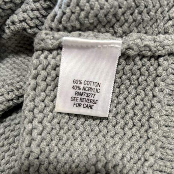 Apt.9 Petite Size PS Gray Retro Cardigan Sweater Cropped Y2K - Picture 6 of 10